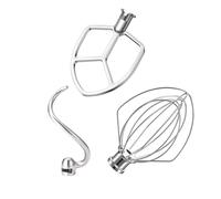 Fouet Métallique Compatible Avec Les Accessoires De Mixeur KitchenAid. Batteur En Acier Inoxydable, Crochet Pétrisseur Compatible Avec Les Mixeurs KitchenAid KP26, KL26, KB26, KSM55.