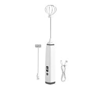 Fouet Mousseur Lait Café | 3 Vitesses, Rechargeable, Sans Fil Et Portable,Mélangeur à Boissons, Agitateur, Baguette et Fouet,Pour la préparation de lattes, blancs d'œufs, crème et boissons cacaotées