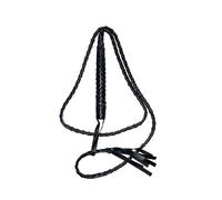 Fouet noir long tressé de taureau de cowboy Jones Ringmaster pour adultes Accessoire de déguisement de fête