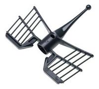 vhbw Fouet papillon compatible avec Vorwerk Thermomix TM5, TM6 robot de cuisine, plastique, noir