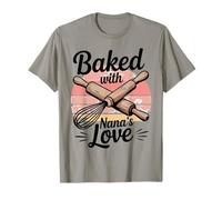 Fouet Rouleau à pâtisserie Baked with Nana's Love T-Shirt