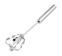 Fouet semi-automatique, confortable, pressé à la main - Batteur à œufs polyvalent sans efforts - Mélangeur à main pour mixer, battre et mélanger | Multi-usage extérieur et intérieur