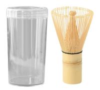 Fouets à thé flexibles en bambou avec plusieurs dents pour mélanger efficacement la poudre de matcha en utilisant des techniques de mouvement en forme de Z - Fouets jaunes en bambou amer