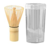 Fouets à thé flexibles en bambou avec plusieurs dents pour mélanger efficacement la poudre de matcha en utilisant des techniques de mouvement en forme de Z - Fouets jaunes en bambou amer
