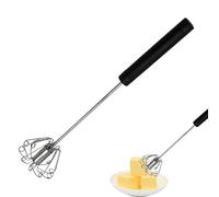 Fouets de Cuisine | Acier Inoxydable Semi-Automatique Manuel Antirouille - Mélangeur à Main Anti-Rouille pour Lait Café Pâtisserie avec Fouet et Mélange