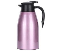 FOUF Carafe Thermique, avec Couvercle Rotatif, cafetière isolée, pour la Maison, Le Bureau, Les Voyages, Le café de fête, l'eau Chaude, Le thé, la cruche d'eau Chaude et Froide(Violet)
