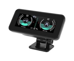 FOUF Inclinomètre de Voiture, Indicateur de Clinomètre de Boussole électronique de Niveau Automobile Haute Résolution pour Véhicule SUV Tout-Terrain