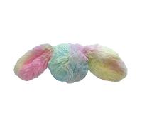 fouFit FouFouBrands Fuzzy Wuzzy Balle 2 en 1 Tie-Dye Spiker Jouet pour Chien Arc-en-ciel Taille S