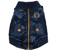 FouFou Dog 62500 Bomber Veste pour Chien Bleu Marine Taille XS