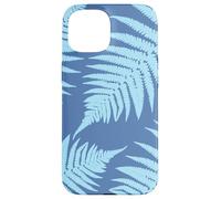 Fougère Bleue Feuilles Botanique Nature Feuille Forêt Coque pour iPhone 15