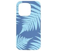 Fougère Bleue Feuilles Botanique Nature Feuille Forêt Coque pour iPhone 15 Pro