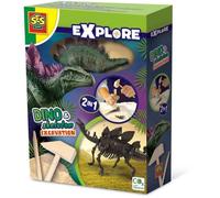 Fouille de dinosaures et de squelettes 2 en 1 - Stégosaure - SES CREATIVE