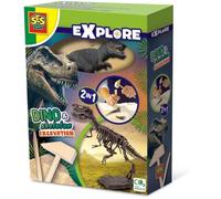 Fouille de dinosaures et de squelettes 2 en 1 - T-rex - SES CREATIVE