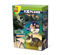 Fouille de Dinosaures et de Squelettes 2 en 1 - Tricératops Noir et multicolore G