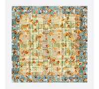 Foulard à fleurs et carreaux aquarelle UN
