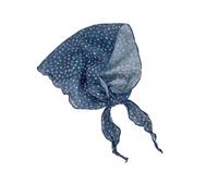 Foulard à imprimé floral doux réglable pour cheveux respirant pour printemps vacances tenue de coiffure bandana tendance pour femmes, bleu, Taille unique