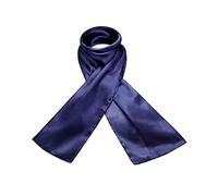 Foulard à nouer 100 % pure soie naturelle Tissu très léger et fin Doux pour la peau élégant et intemporel Touche finale luxueuse pour n'importe quelle tenue Unisexe - bleu - taille unique