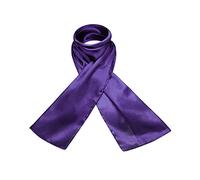 Foulard à nouer 100 % pure soie naturelle Tissu très léger et fin Doux pour la peau élégant et intemporel Touche finale luxueuse pour n'importe quelle tenue Unisexe - violet - taille unique