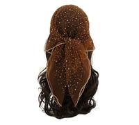 Foulard à paillettes pour femme - Mode strass carré écharpe brillante bandana élégant hijab Wrap couleur unie élégant châle décoratif pour fête, voyage, usage quotidien, marron, taille unique