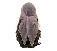 Foulard à paillettes pour femme - Mode strass carré écharpe brillante bandana élégant hijab Wrap couleur unie élégant châle décoratif pour fête, voyage, usage quotidien, violet, taille unique