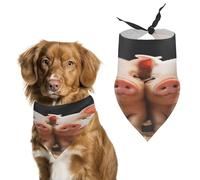 Foulard amusant et réglable pour animal domestique - Lavable - Décoratif - Triangle - Pour chiens de taille moyenne - Pour animaux domestiques - Usage quotidien - Pour les fêtes