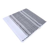Foulard Arabe pour Homme, Musulman Décontracté, Couvre Chef Bandeau Costume pour L'Arabie Saoudite Dubaï Émirats Arabes Unis Voyage (Carré Noir)