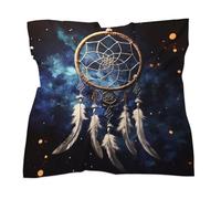 Foulard attrape-rêves blanc, léger et en satin, effet soie, idéal pour les cheveux. Bandana bohème, foulard à porter comme bandeau ou mouchoir, à glisser dans un sac ou un sac à main.