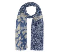 Foulard avec mÃ©lange de motifs et artwork femme s.Oliver Bleu TU