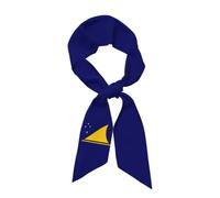 Foulard/bandeau/écharpe de cou en satin à l'effigie du drapeau de Tokelau | Tissu doux, respirant et léger, imprimé vibrant recto verso, foulard et bandeau multifonctions, idéal pour les voy