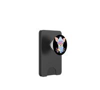 Foulard Bleu bébé avec Motif cerf d'hiver Portrait PopSockets PopWallet pour MagSafe