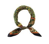 Foulard carré 100% soie de mûrier, léger, 53 x 53 cm, Small