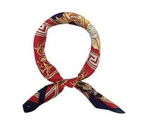 Foulard carré 100 % soie de mûrier, léger, 53 x 53 cm, Small