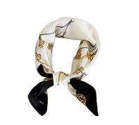 Foulard carré 100% soie de mûrier, léger, 53 x 53 cm, Small