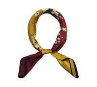 Foulard carré 100% soie de mûrier, léger, 53 x 53 cm, Small