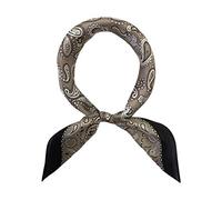 Foulard carré 100 % soie de mûrier, léger, 53 x 53 cm, Small