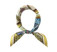 Foulard carré 100% soie de mûrier, léger, 53 x 53 cm, Small