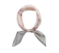 Foulard carré 100 % soie de mûrier, léger, 53 x 53 cm, Small
