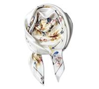 Foulard carré en satin pour femme 89 cm - Blanc - taille unique