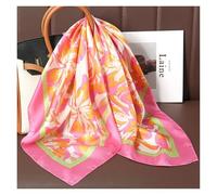 Foulard carré en soie for femmes, châles et enveloppes de bureau, petits cheveux, for dames, 70x70cm pour Plage, Usage Quotidien, Fêtes ou Décoration(JNC259-01)