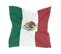 Foulard carré en soie pour femme - En satin - Pour cheveux, Drapeau du Mexique, taille unique