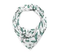 Foulard carré léger en soie pour homme pour les vacances 88,9 cm Dessiné à la main Fleur de lys Menthe Bufanda Elegante para mujer