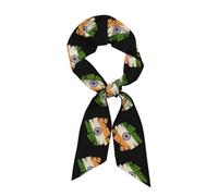 Foulard Cheveux Femme, Foulards Inde Drapeau National, Foulard Satin Pour Turban, Bandana, Bandeau Et Serre-Tête, Longue Bande Accessoire