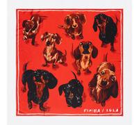 Foulard chiens rouge UN