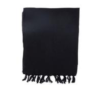 Foulard coton Nepal - Foulard doux mixte basic noir uni - Fantazia