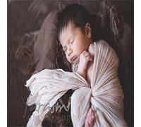 Foulard couverture wrap pour emmailloter bébé, nouveau-né pour séance photo beige