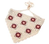 Foulard creux pour femme et fille - Bandanas décoratifs ethniques à fleurs
