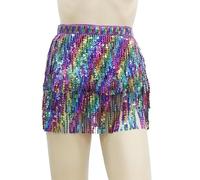 Foulard Danse Orientale avec PièCes, Ceinture de vêtements d'entraînement de danse du ventre for femmes, accessoires de danse du ventre, écharpe de hanche DJ discothèque, chaîne de taille(PURPLE)