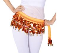 Foulard Danse Orientale avec PièCes, Écharpe de Hanche de Danse du Ventre avec Paillettes Pendantes, for Danseuse du Ventre, Jupes à chaîne de Taille, 11 Couleurs, vêtements de Danse de scène Mignons