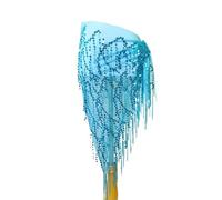 Foulard Danse Orientale avec PièCes, Jupes à franges à paillettes, ceintures à chaîne de taille for femmes, accessoires de danse du ventre, Mini jupe de Performance réglable, vêtements de danse(Blue2)