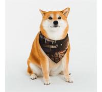 Foulard d'automne pour animal domestique - Élégant triangle - Accessoire pour animal domestique - Lavable - Pour fille, garçon, chien ou chat - Taille L
